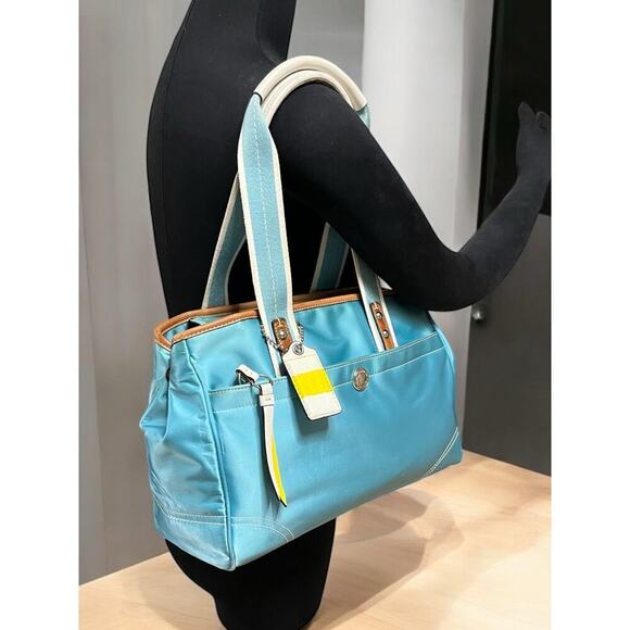 Y2K Coach F11993 Hamptons Sateen Satchel Bag - Picture 7 of 14